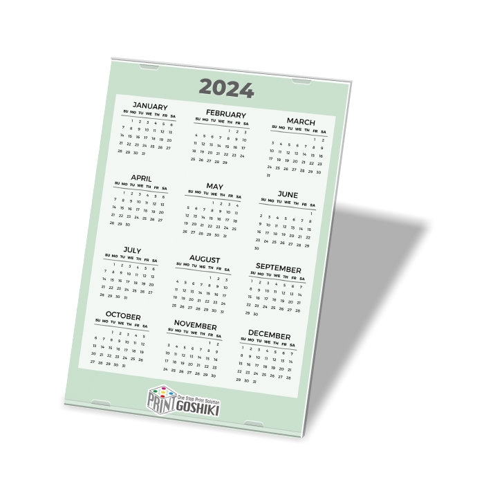 Desktop Calendar (B6, plastic clear frame)