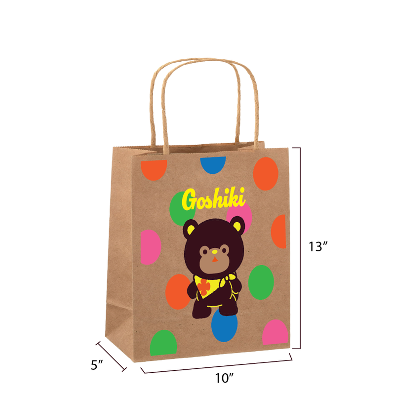 Custom Paper Bags - type E | fully customized | Goshiki Printing