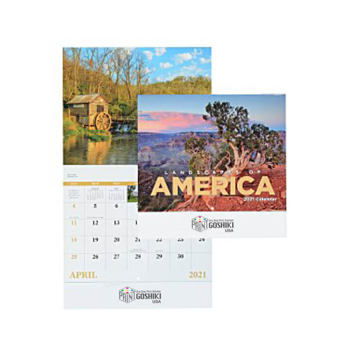 Landscapes Calendar - Stapled type 150 units~
