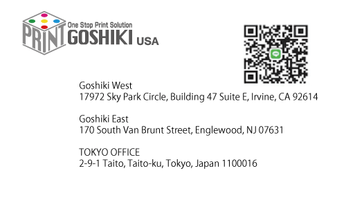 Recycle paper business card printing | QR code Photo print | Goshiki printing