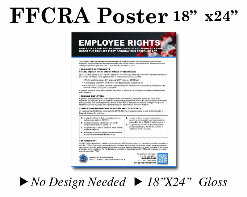 FFCRA Poster 18"X24" No need to design