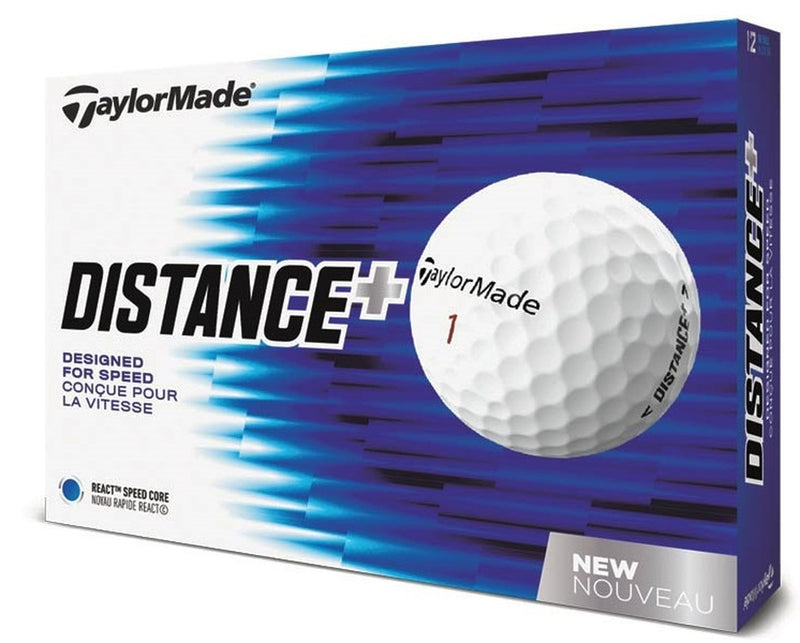 TaylorMade TM Distance + Golf Balls LOGO ONLY - One Dozen