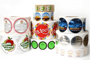 Circle Roll type labels custom print | High quality Low price | Goshiki Printing