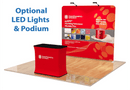 Tension Fabric Display - Straight Shape 8x8 ft