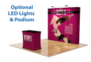 Velcro Fabric Pop Up Display -Straight Shape 8x8 ft | Goshiki Printing