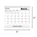Custom Desktop Calendar (size S) | 12 month display | Goshiki Printing