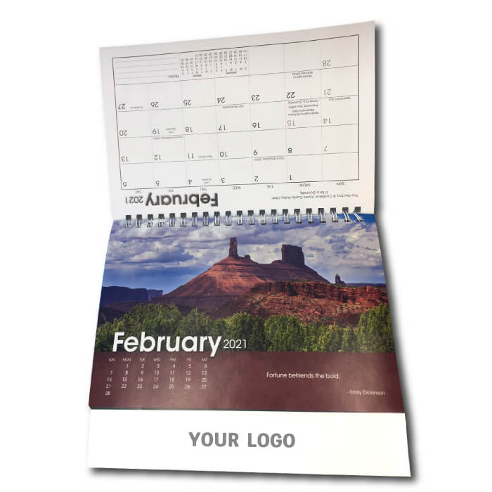 Custom Desktop Calendar (size M) | 12 month display | Goshiki Printing