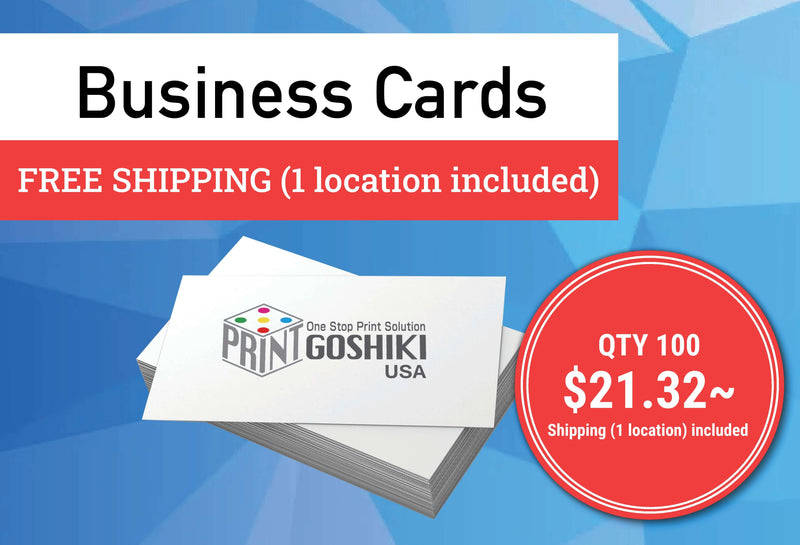 Business Cards | Free Shipping | Goshiki Printing