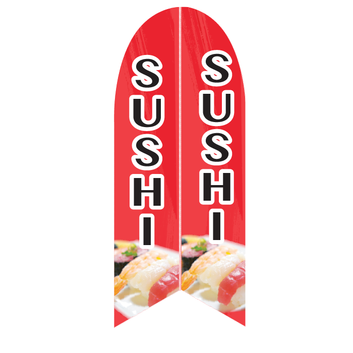 Pre designed Nobori Flags - Sushi | Goshiki Printing