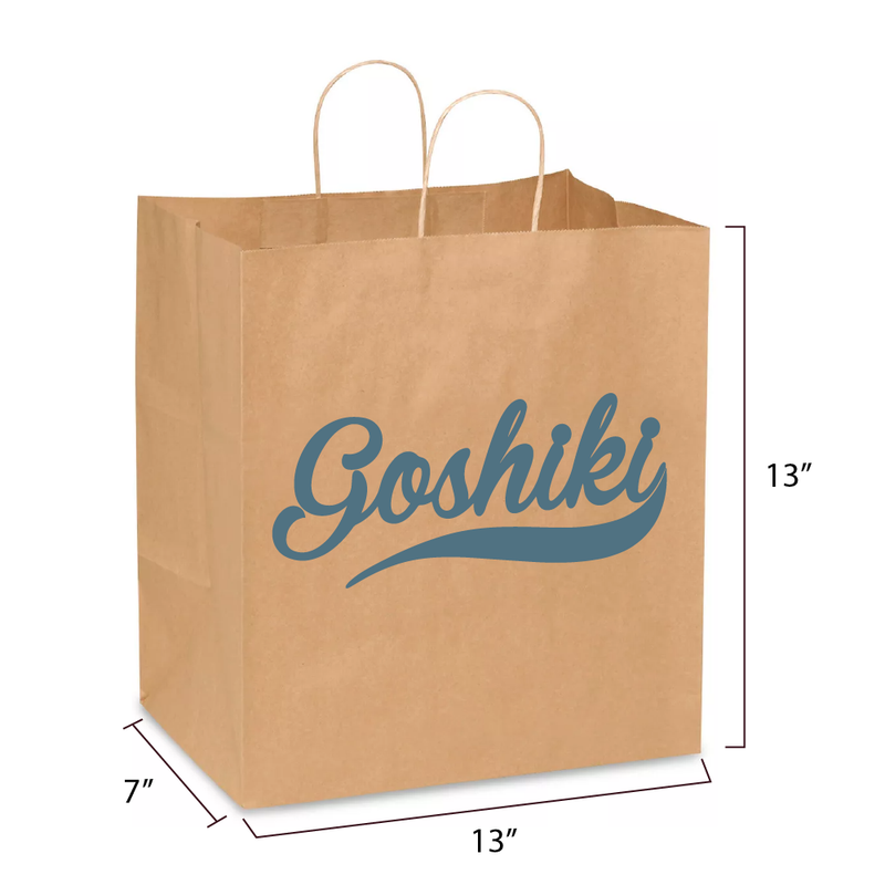 Custom Paper Bags - type G | fully customized | Goshiki Printing