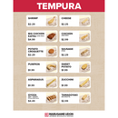 Washington_Tempura list with Cheese No Cajun
