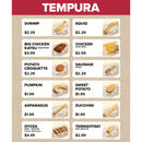 Washington_Tempura list