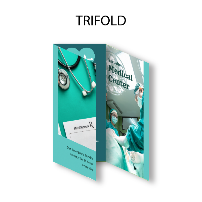 Brochure Flat size 9 x 12 inch