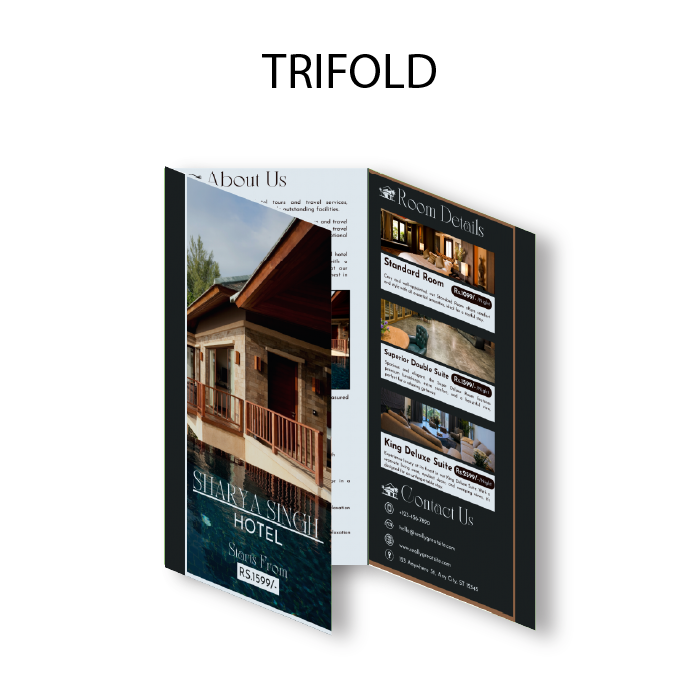 Brochure Flat size 11 x 17 inch