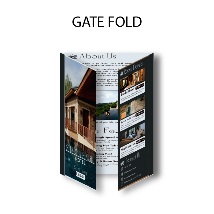 Brochure Flat size 11 x 17 inch