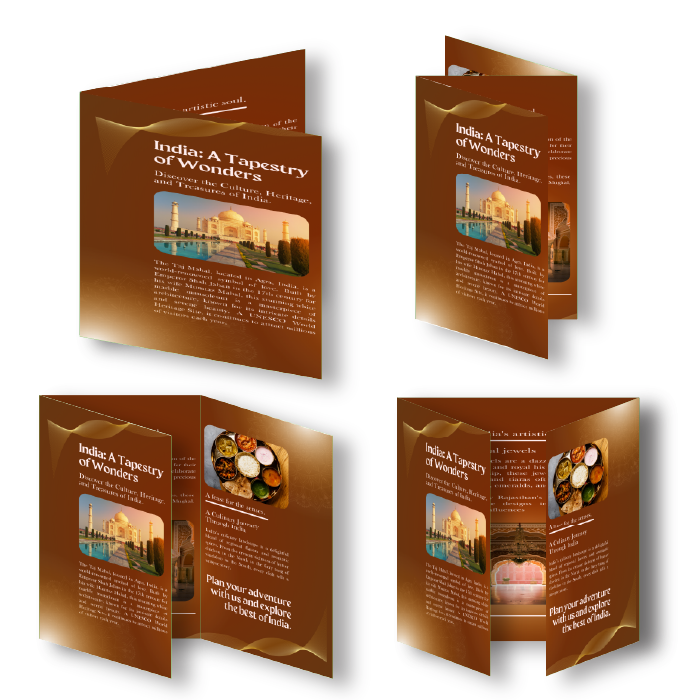 Brochure Flat size 11 x 25.5 inch