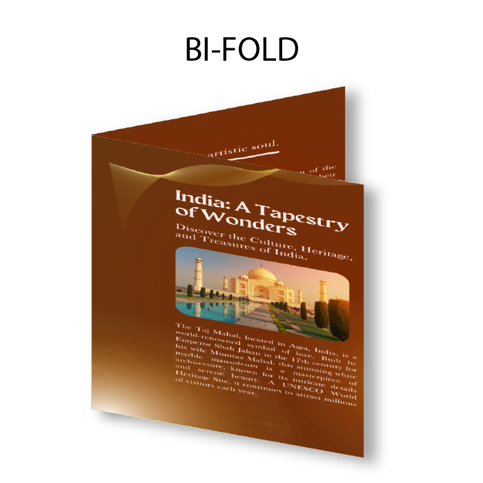 Brochure Flat size 11 x 25.5 inch