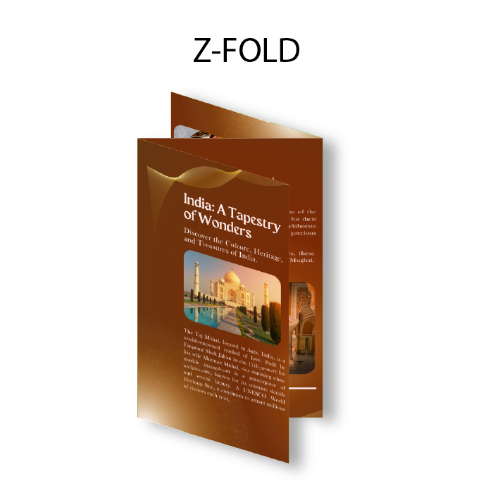 Brochure Flat size 11 x 25.5 inch