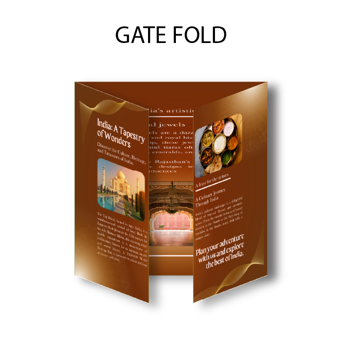 Brochure Flat size 11 x 25.5 inch