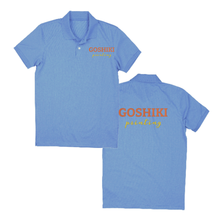 Personalized Embroidery Polo shirt | 2 Color, 1 Side | Goshiki Printing