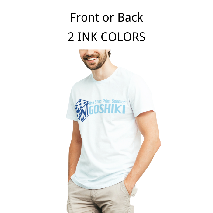Personalized T-shirt Print - 2 Ink Colors 1 Side | Goshiki Printing