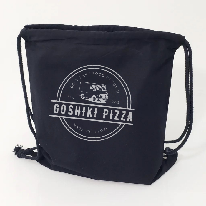 Affordable 100% Cotton Drawstring Cinch Bags - BPK12L | Custom Print ...