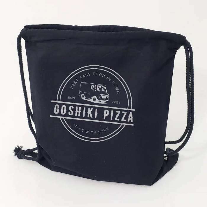 Affordable 100% Cotton Drawstring Cinch Bags - BPK12L | Custom Print Bags | Goshiki Print
