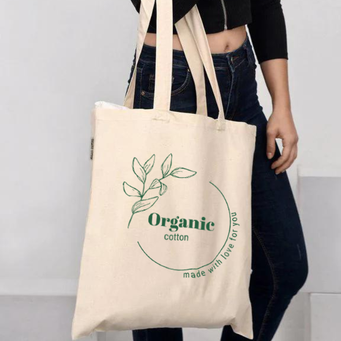 Organic Cotton Canvas Tote Bags / 100% Certified Organic Cotton - OR100 | Custom Print Tote Bag | Goshiki Print