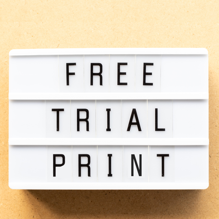 Free Trial Printing