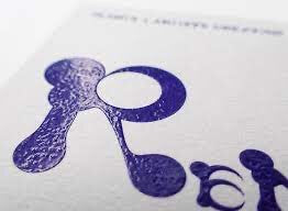 Corner Card Raised Ink Raised Ink Business card