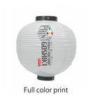 Japanese Paper Lantern (Chochin) - Circle 6 (H19 x W17cm・H7.48 x 6.69inch) Full Color Black & White Printing