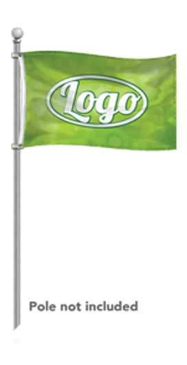 Custom Pole Flag 5 x 3ft | High quality fast turnaround Orange country Los Angeles Pickup | Goshiki Printing