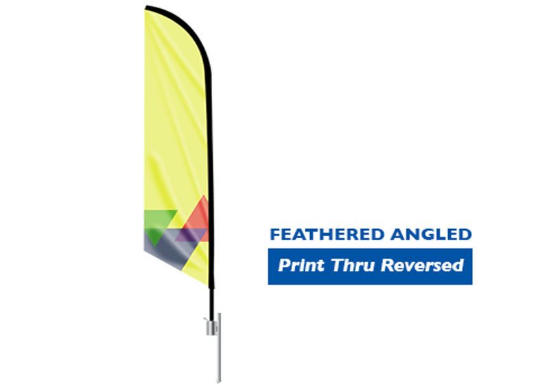 Feather Angled Flag Large