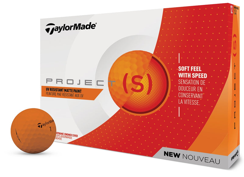 TaylorMade Project (s) Golf Balls LOGO ONLY - One Dozen
