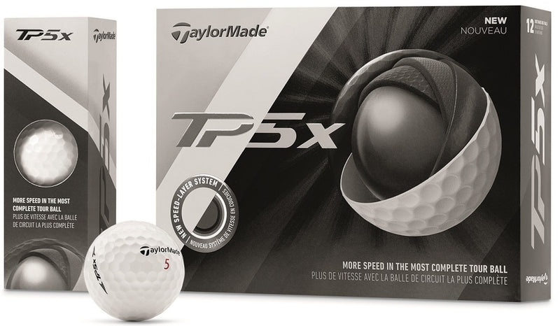 TaylorMade TP5x Golf Balls LOGO ONLY - One Dozen