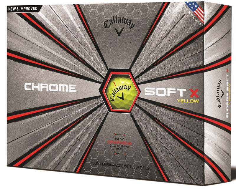 Callaway Chrome Soft X Golf Balls LOGO ONLY - One Dozen