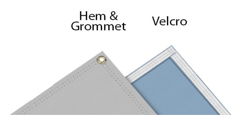 Hem & Grommet Velcro - Mesh Banners | Low Price High Quality Custom Design | Goshiki Printing