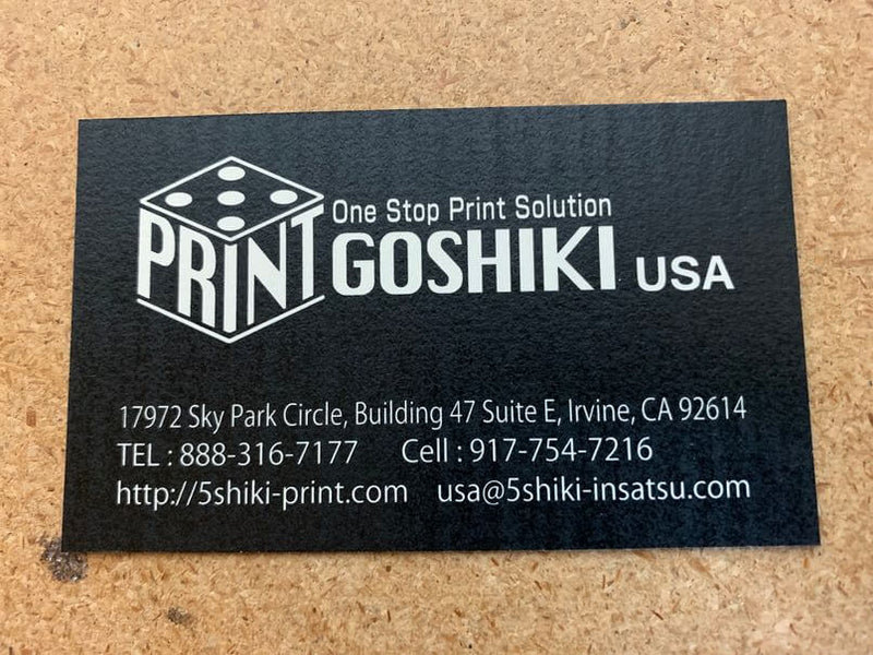 Recycle paper business card printing | Goshiki printing
