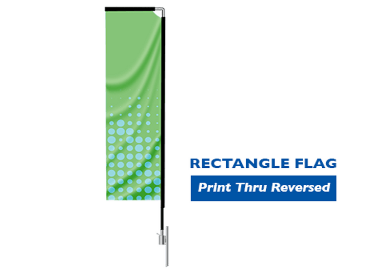 Custom Rectangle Flags Medium | High quality fast turnaround Orange country Los Angeles Pickup | Goshiki Printing