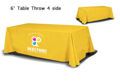 6ft Table Throw - 4 sides (Close Back)