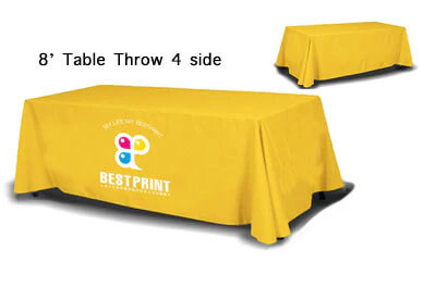 8ft Table Throw - 4 sides (Close Back)