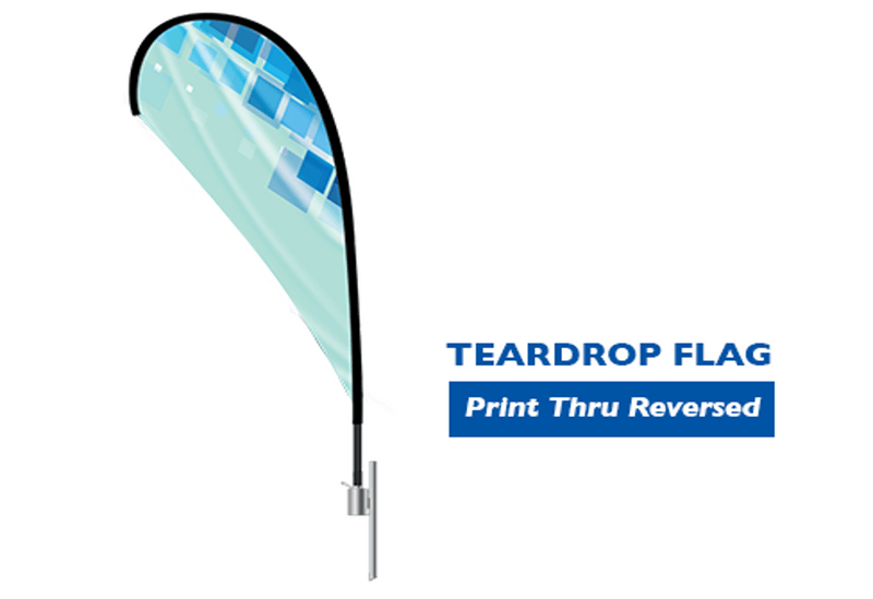 Custom Teardrop Flags Large | High quality fast turnaround Orange country Los Angeles Pickup | Goshiki Printing