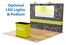 Velcro Fabric Pop Up Display-Straight Shape 10x8 ft | Goshiki Printing