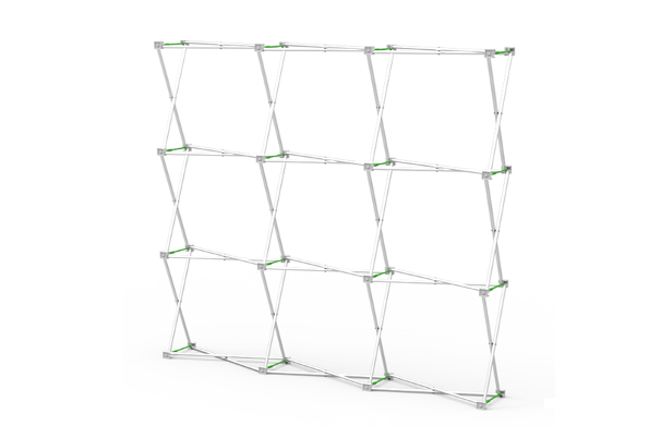 Velcro Fabric Pop Up Display -Straight Shape 8x8 ft | Goshiki Printing